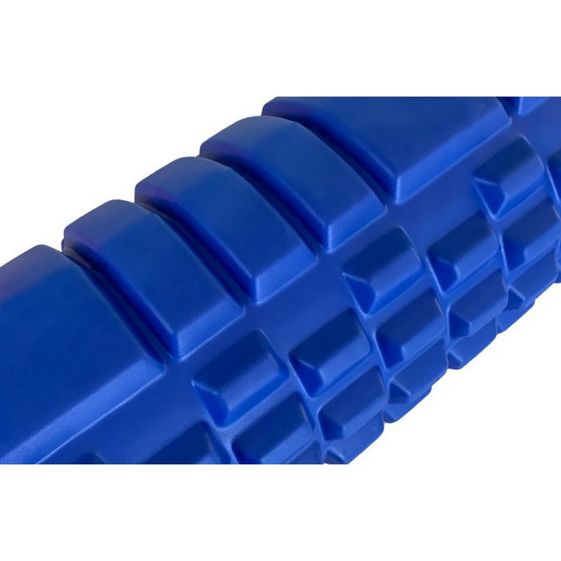 Масажний ролик Grid Roller 1.1 EasyFit EF-2020a-BL 33 см, міцний масажер, синій