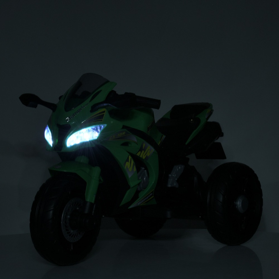 Детский мотоцикл Bambi Racer M 5806EL-5, 3 колеса, музыка и свет, зеленый