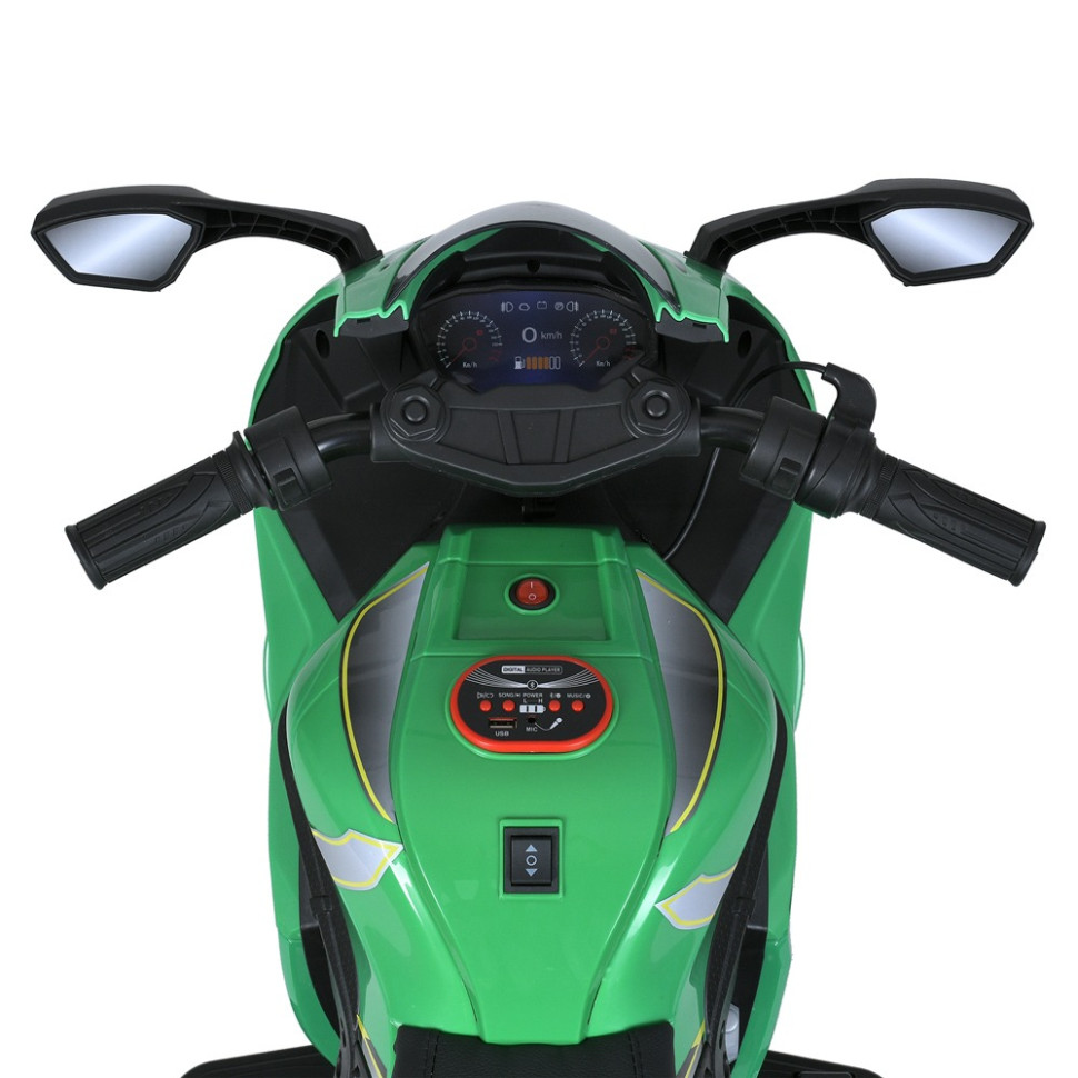 Детский мотоцикл Bambi Racer M 5806EL-5, 3 колеса, музыка и свет, зеленый