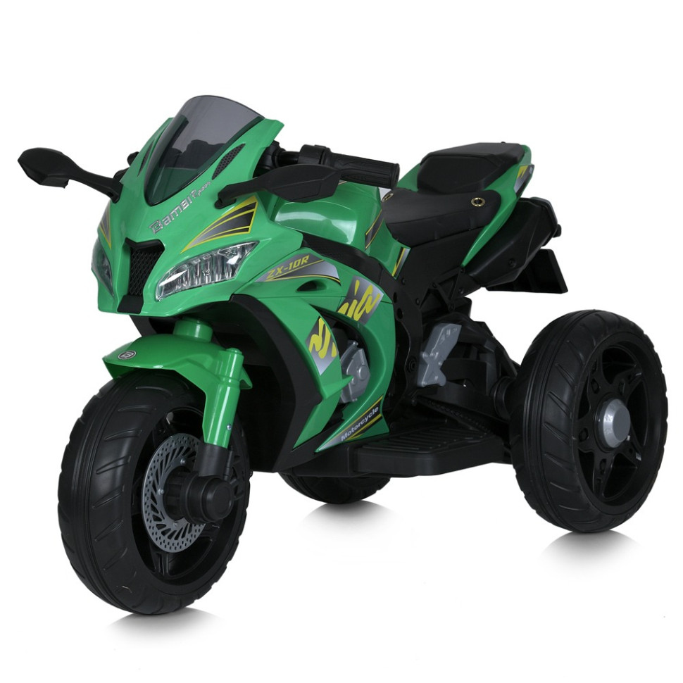 Детский мотоцикл Bambi Racer M 5806EL-5, 3 колеса, музыка и свет, зеленый