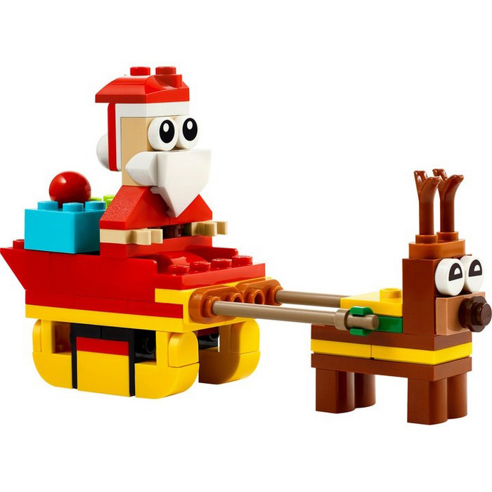 Конструктор Creator Рождественские забавы с дымоходом с Сантой LEGO 30692, 7 деталей