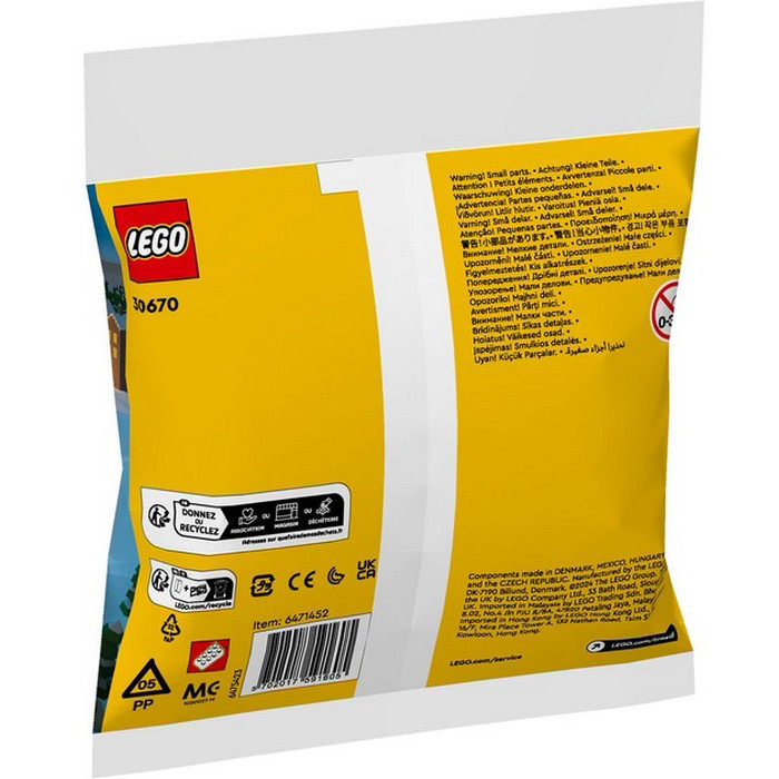 Конструктор Creator Рождественские забавы с дымоходом с Сантой LEGO 30692, 7 деталей