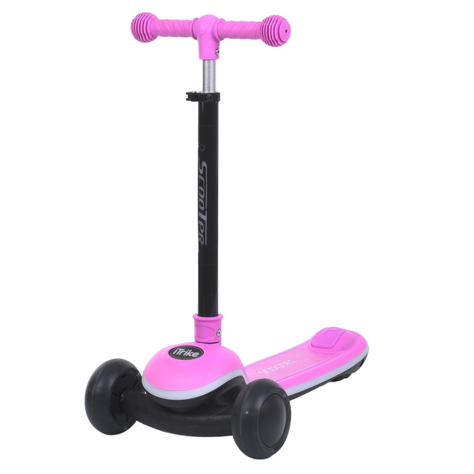 Дитячий самокат 3-х колісний Turbo Trike 8899-pink, до 25 кг