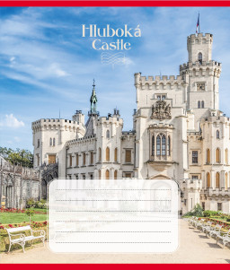 Тетрадь ученическая "Замки Европы" Leader 024-590561L-4 в линию, 24 листа