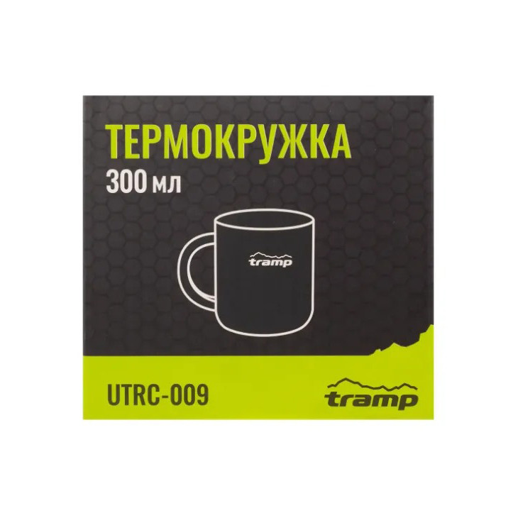 Термокружка Tramp UTRC-009-black черная, нержавеющая сталь 300 мл