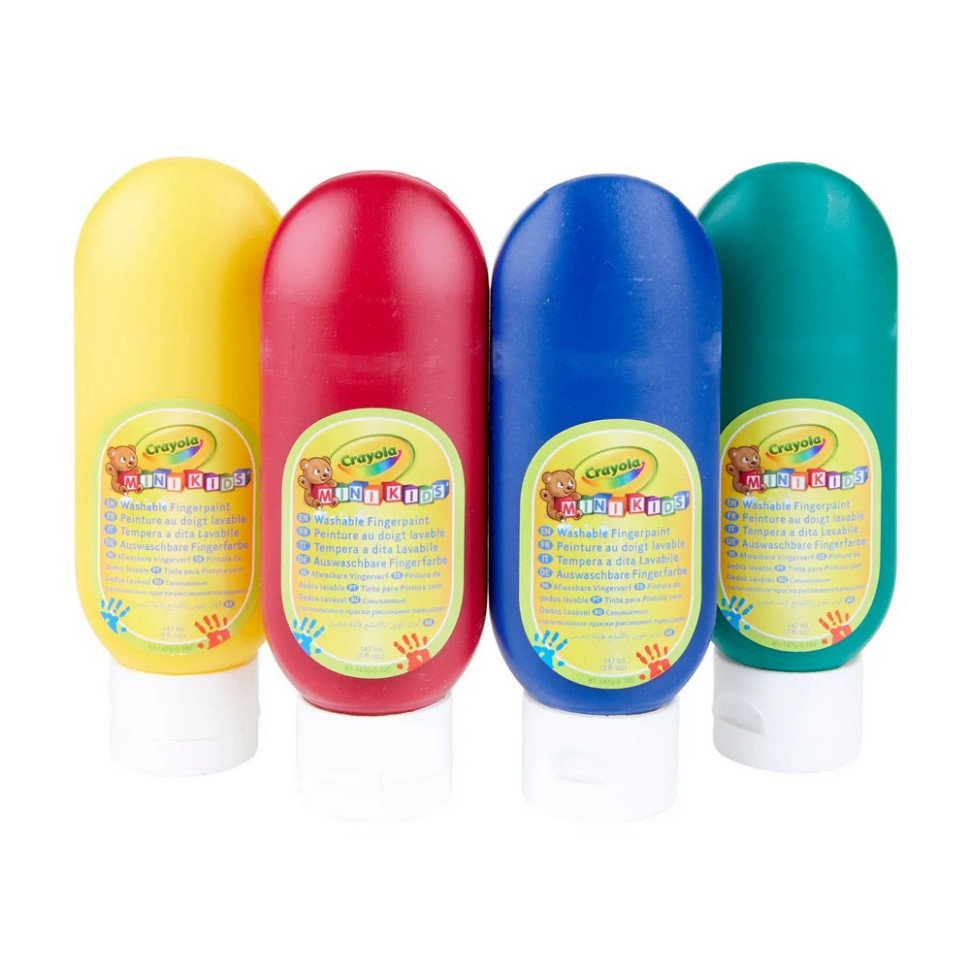 Набор пальчиковых красок Mini Kids Crayola 256455.106, 4 штучки