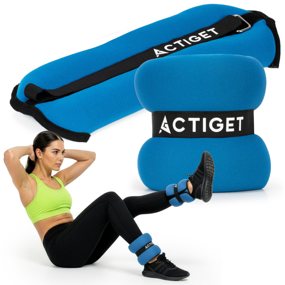 Обтяжувачі-манжети для ніг та рук Actiget ACT0130 Blue/Black 2x2 кг