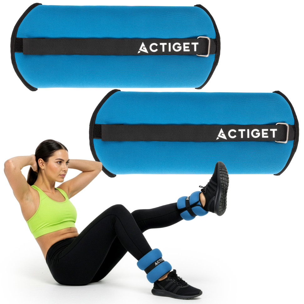 Обтяжувачі-манжети для ніг та рук Actiget ACT0130 Blue/Black 2x2 кг