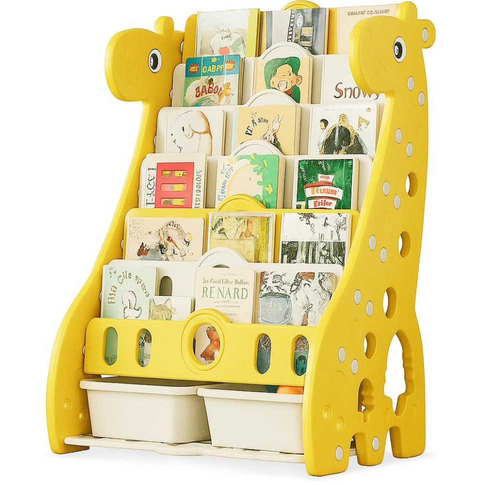Детский стеллаж для хранения Raffo Mealux KD-E042 Yellow желтый