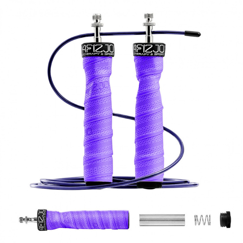 Скакалка швидкісна для кросфіту Speed Rope PRO+ 4FIZJO 4FJ0246