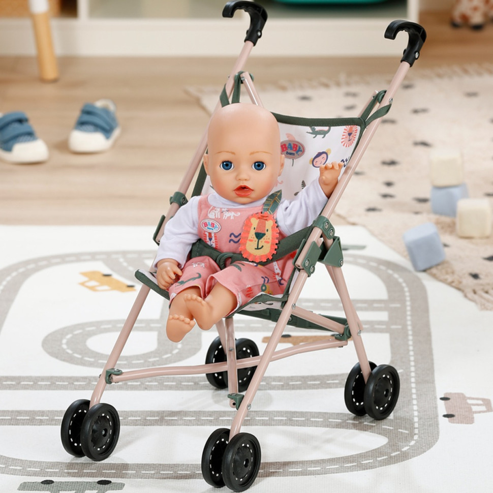 Коляска для куклы Тропики BABY born 838327 прогулочная, складная