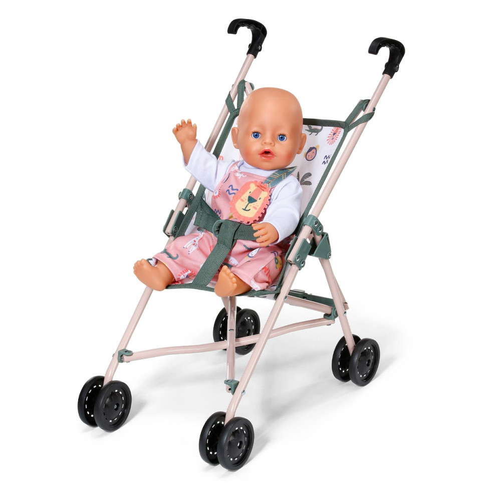 Коляска для куклы Тропики BABY born 838327 прогулочная, складная