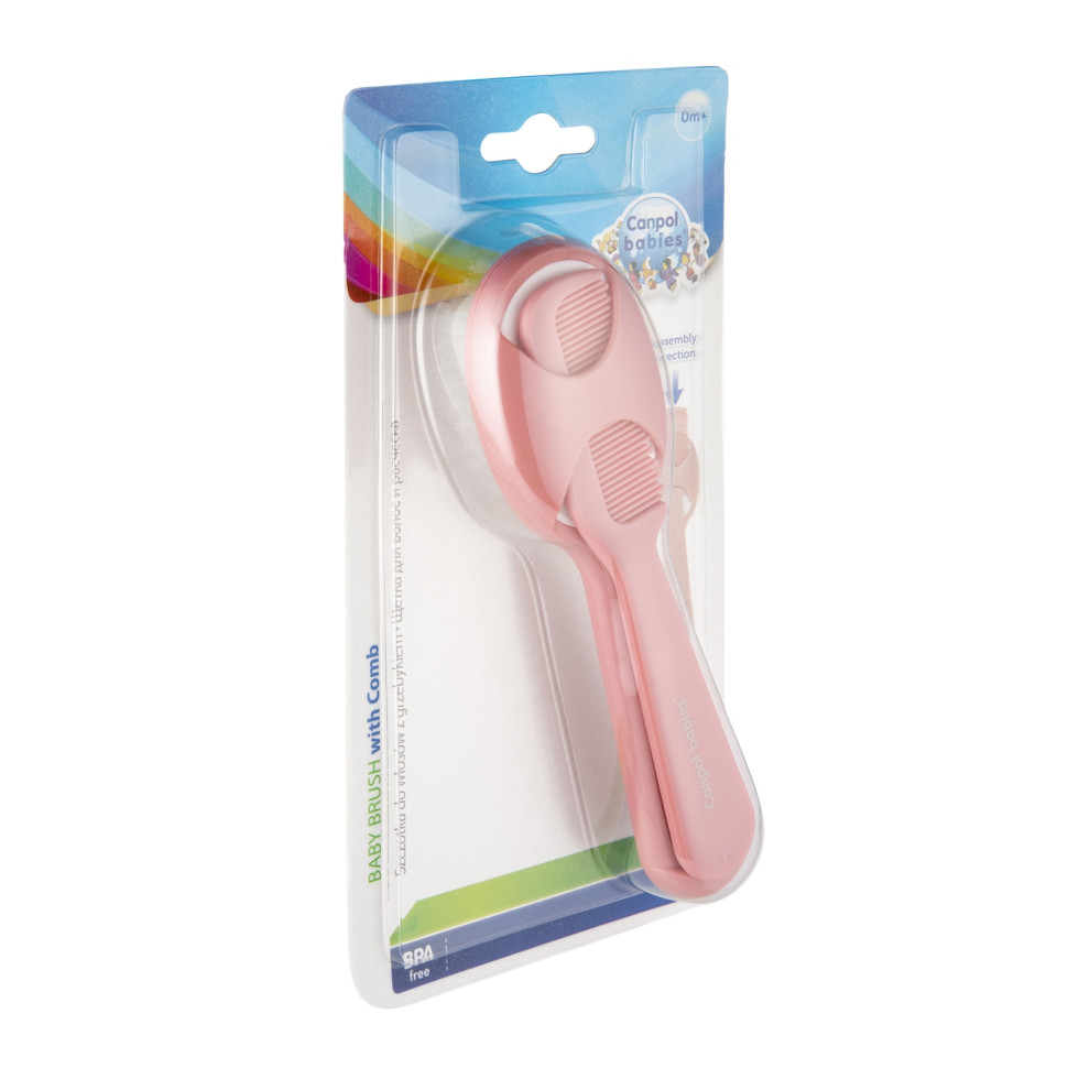 Щетка для волос с расческой Canpol babies 56/160_pin с рождения