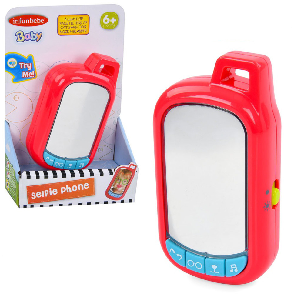 Детский развивающий телефончик Bambi LS1020 зеркало-проявление картинки, звук, свет