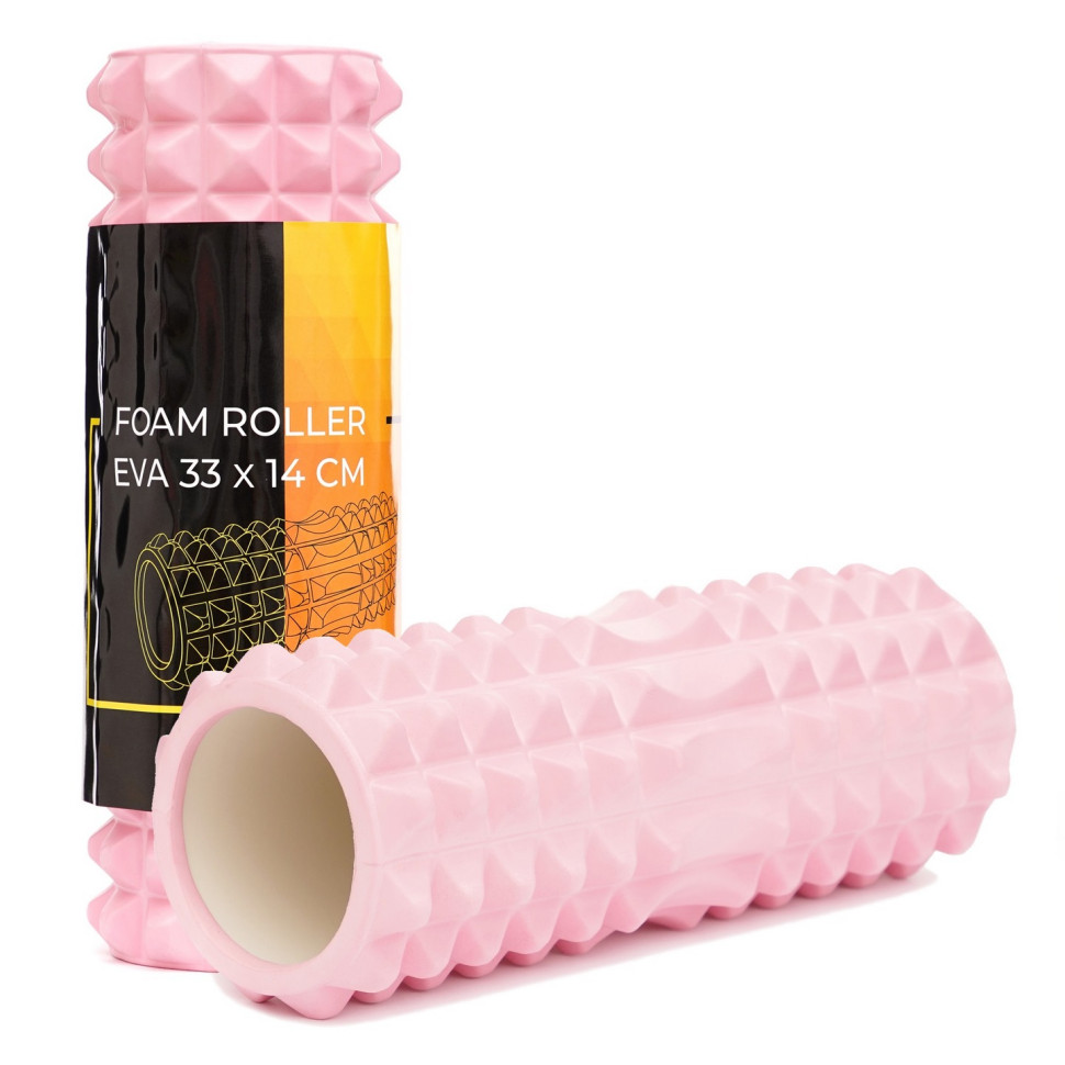 Массажный ролик (валик, роллер) Cornix XR-0326 Light Pink 33 x 14 см