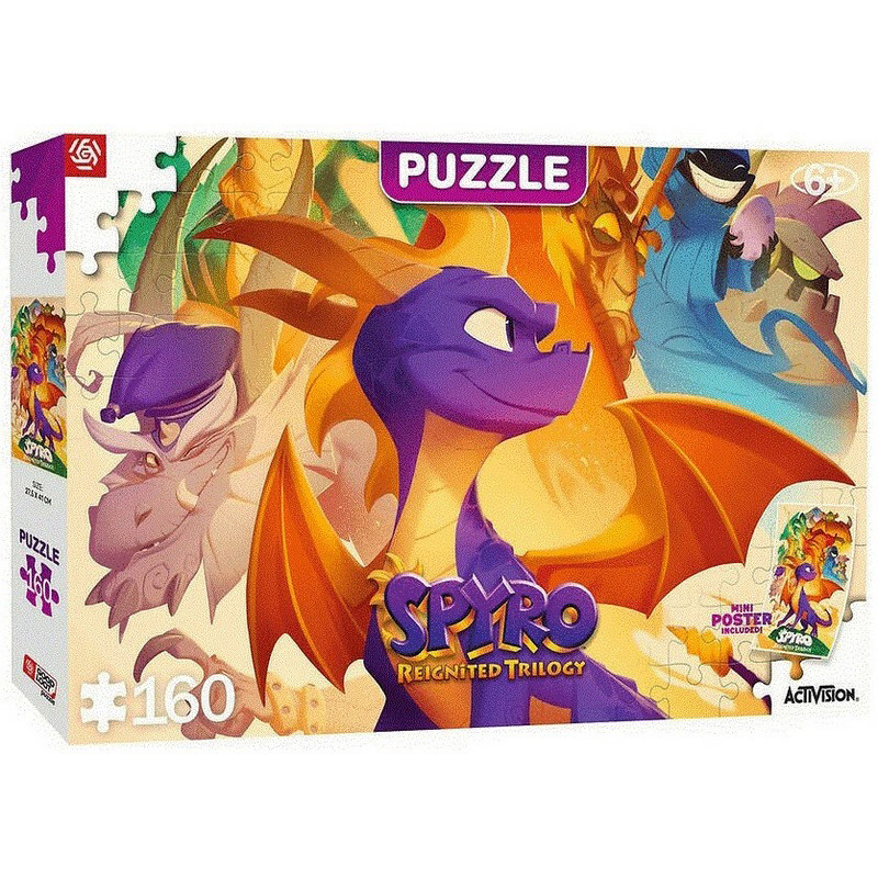 Пазл детский Spyro Reignited Trilogy Heroes Puzzles GoodLoot 5908305243021, 160 элементов