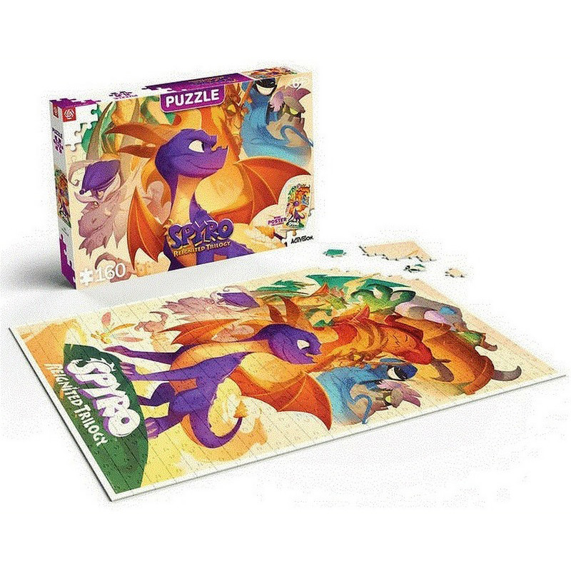 Пазл детский Spyro Reignited Trilogy Heroes Puzzles GoodLoot 5908305243021, 160 элементов