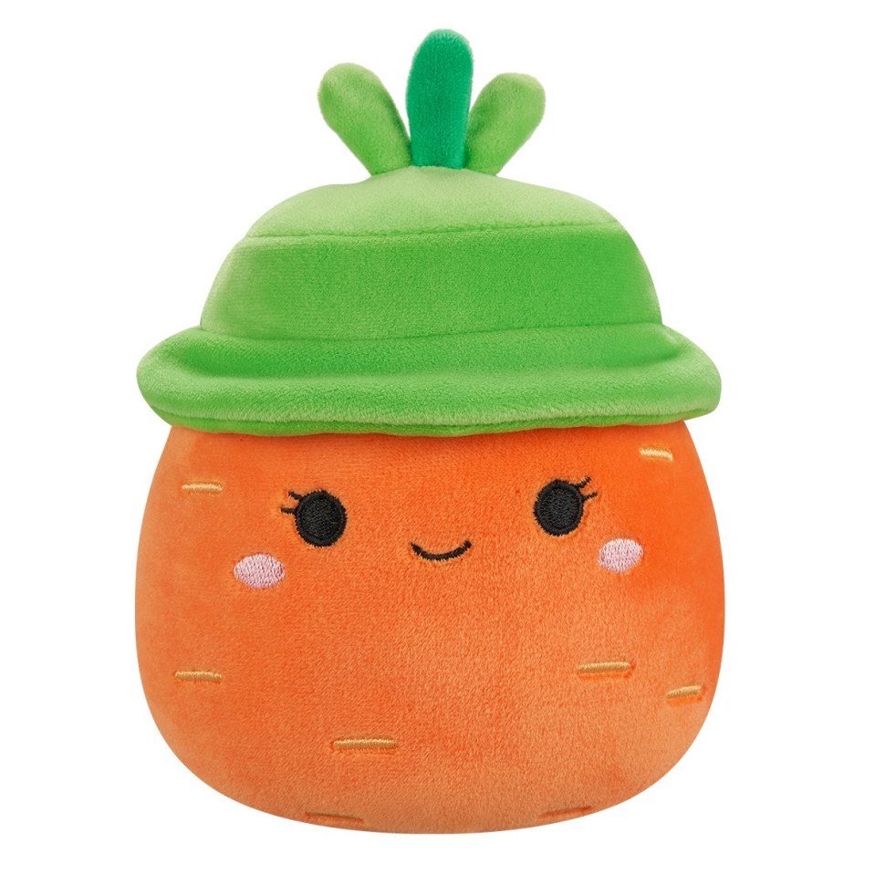 Детская мягкая игрушка Морковка Каролина в шляпе Squishmallows SQER01182, 13 см
