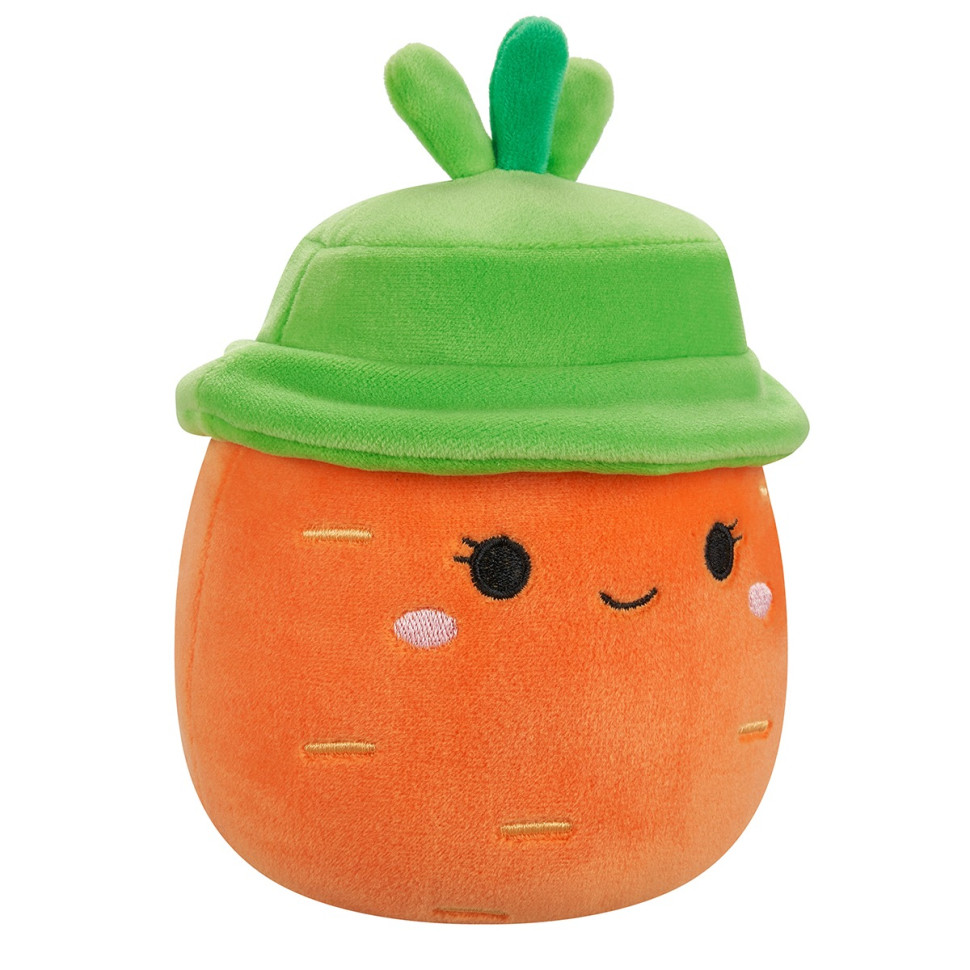 Детская мягкая игрушка Морковка Каролина в шляпе Squishmallows SQER01182, 13 см