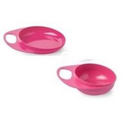 Тарелка Nuvita для кормления Easy Eating 2шт. Розовая, глубокая и мелкая NV8461Pink