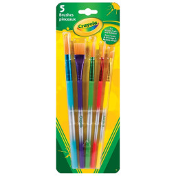 Детский набор кисточек Crayola 3007, 5 шт Детский набор кисточек Crayola 3007, 5 шт