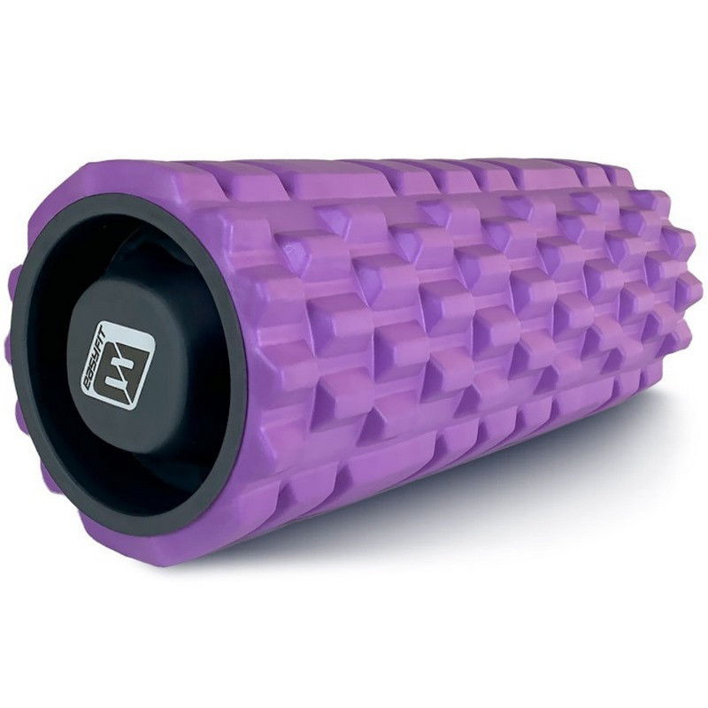 Масажний ролик Grid Roller 1.1 EasyFit EF-2020a-V 33 см, міцний масажер, фіолетовий