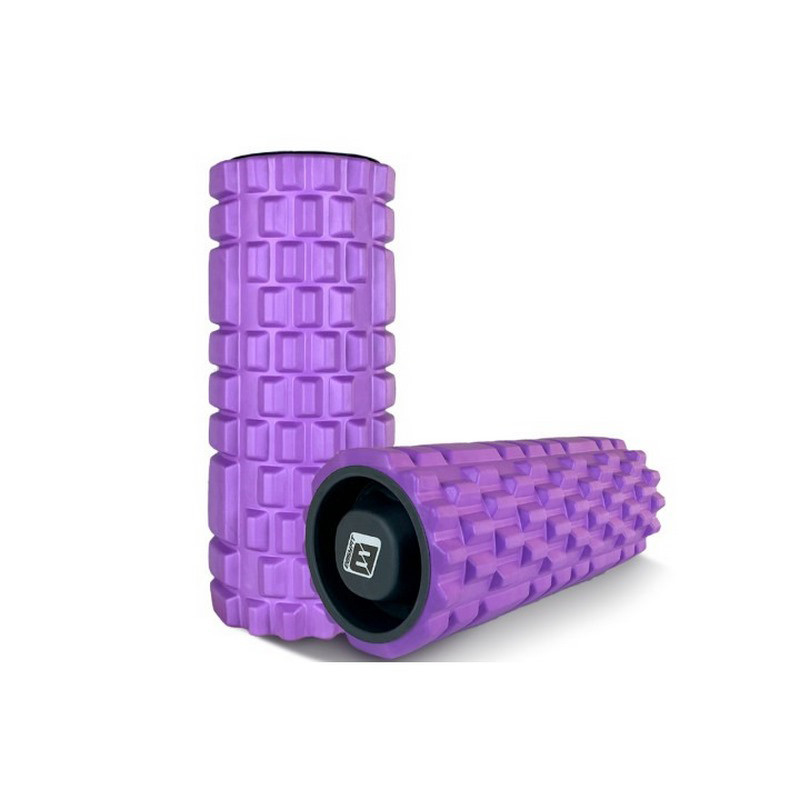 Масажний ролик Grid Roller 1.1 EasyFit EF-2020a-V 33 см, міцний масажер, фіолетовий