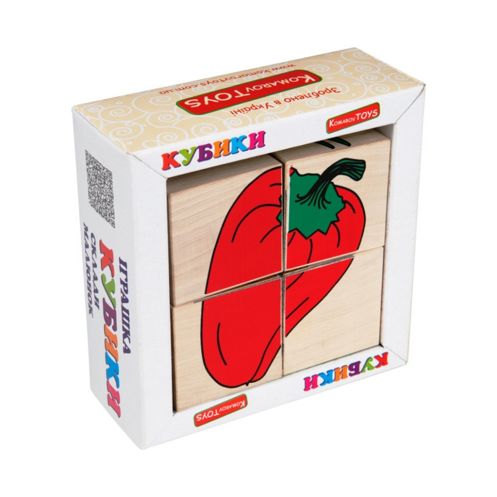 Дитячий дерев'яний кубік