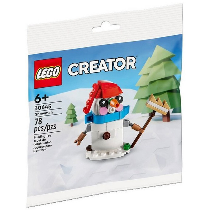 Конструктор Creator Снеговик с граблями LEGO 30645, 78 деталей