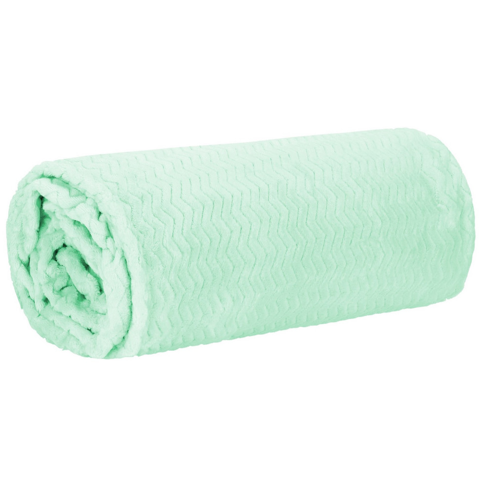 Плед-покрывало Extra Soft Springos HA7121 мятный 70 x 160 см