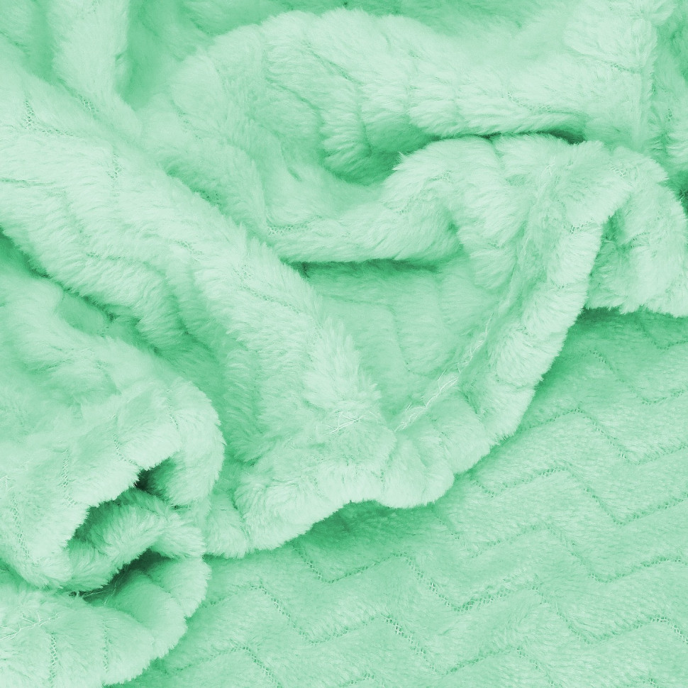 Плед-покрывало Extra Soft Springos HA7121 мятный 70 x 160 см