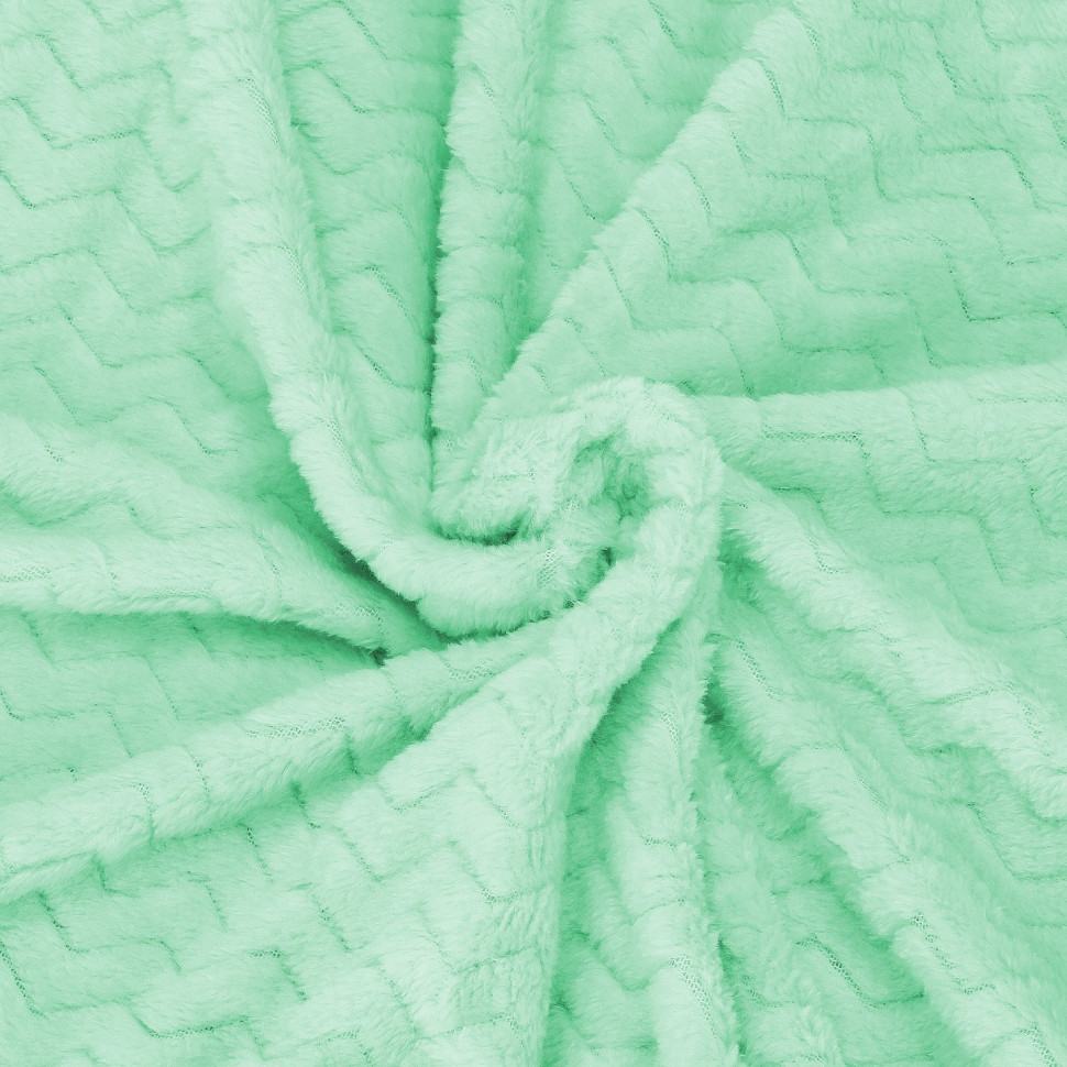 Плед-покрывало Extra Soft Springos HA7121 мятный 70 x 160 см