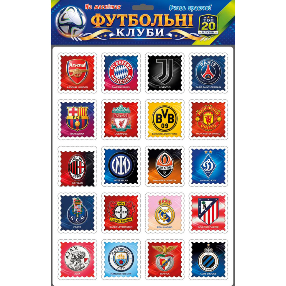 Набор магнитов на листе