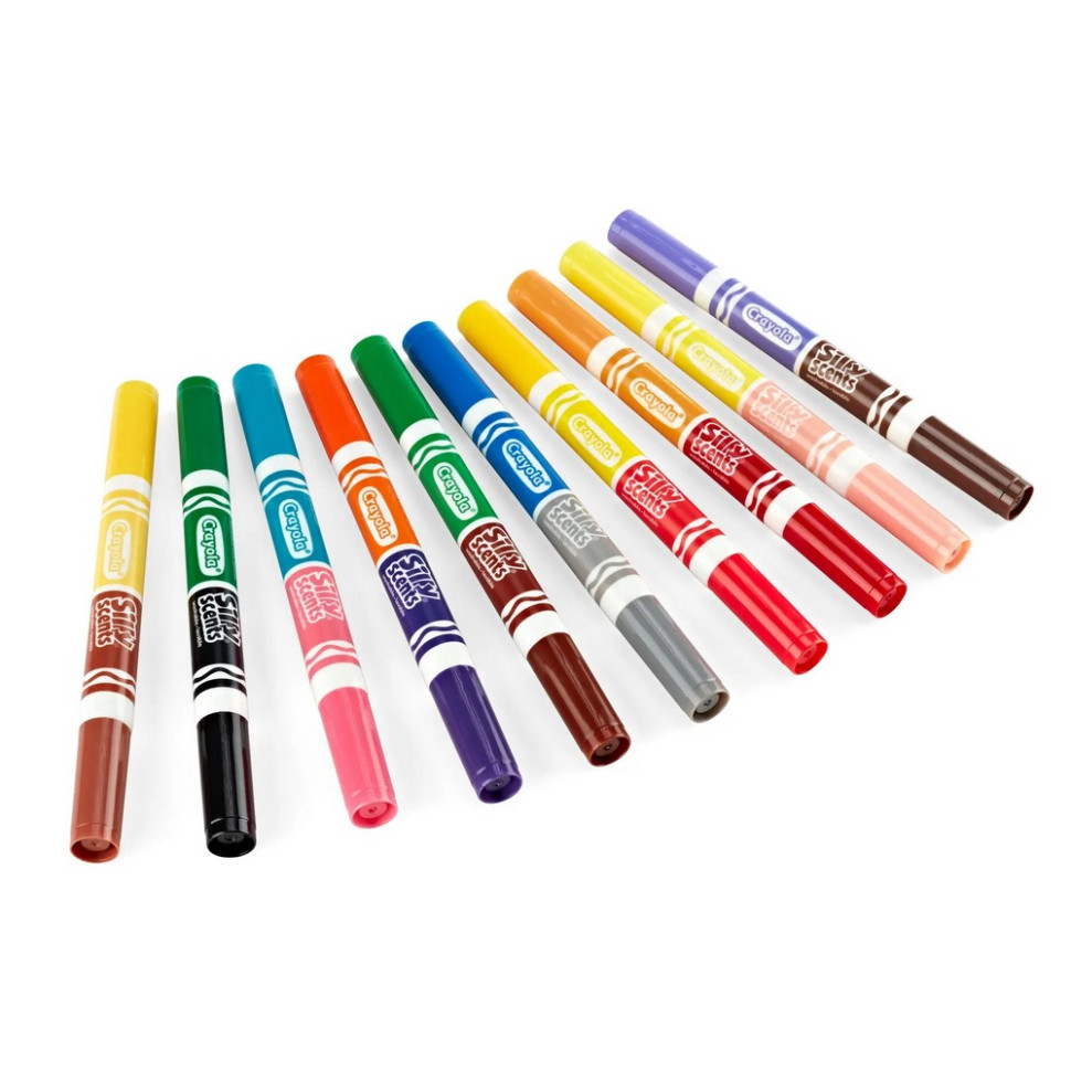 Набір двосторонніх фломастерів Silly Scents Crayola 58-8344 з ароматом, 10 шт
