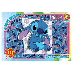 Детский пазл "Stitch" G-Toys SC618 постер, 117 элементов