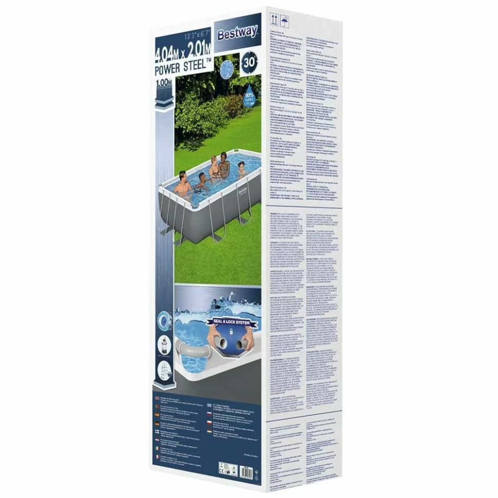 Каркасний басейн Bestway 56442K 404х201х100 см, 6478 л