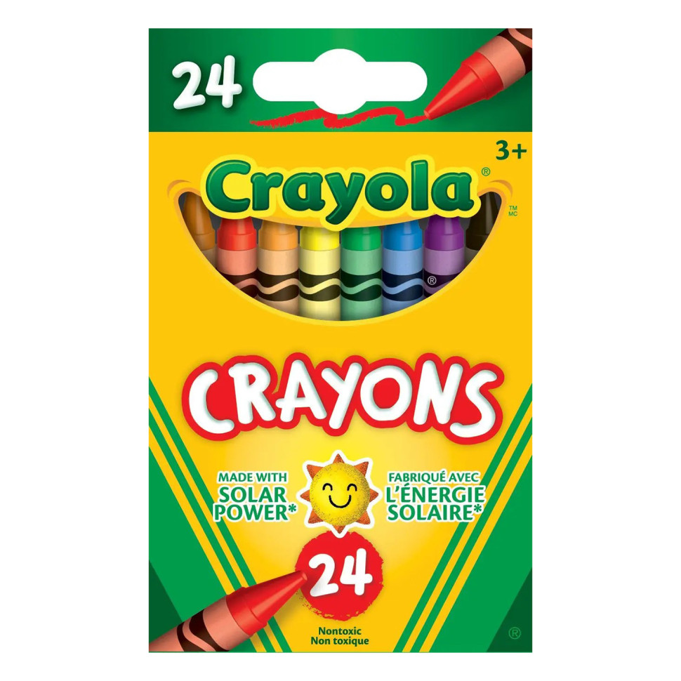 Набор восковых цветных карандашей Crayola 0024C в упаковке 24 шт