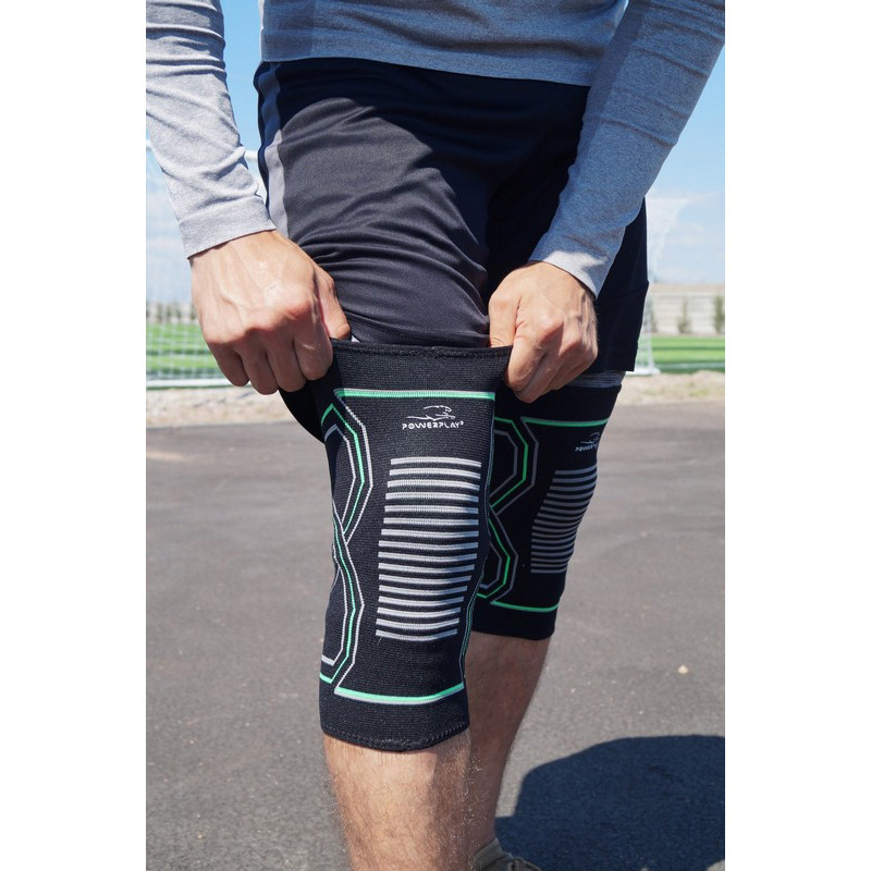 Наколенники 4099 Knee Support PowerPlay PP_4099_S/M_Bl/Green, S/M