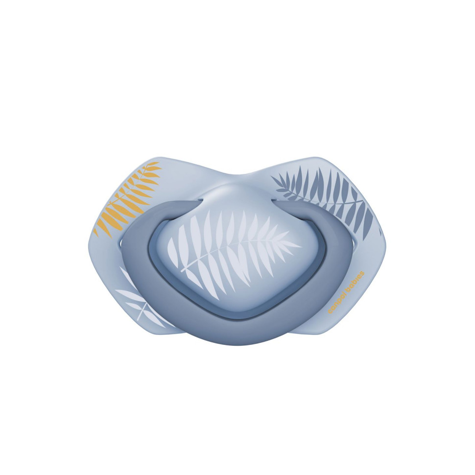 Пустышка силиконовая симметричная Gold Canpol babies 22/665_blu голубой, 6-18 месяцев