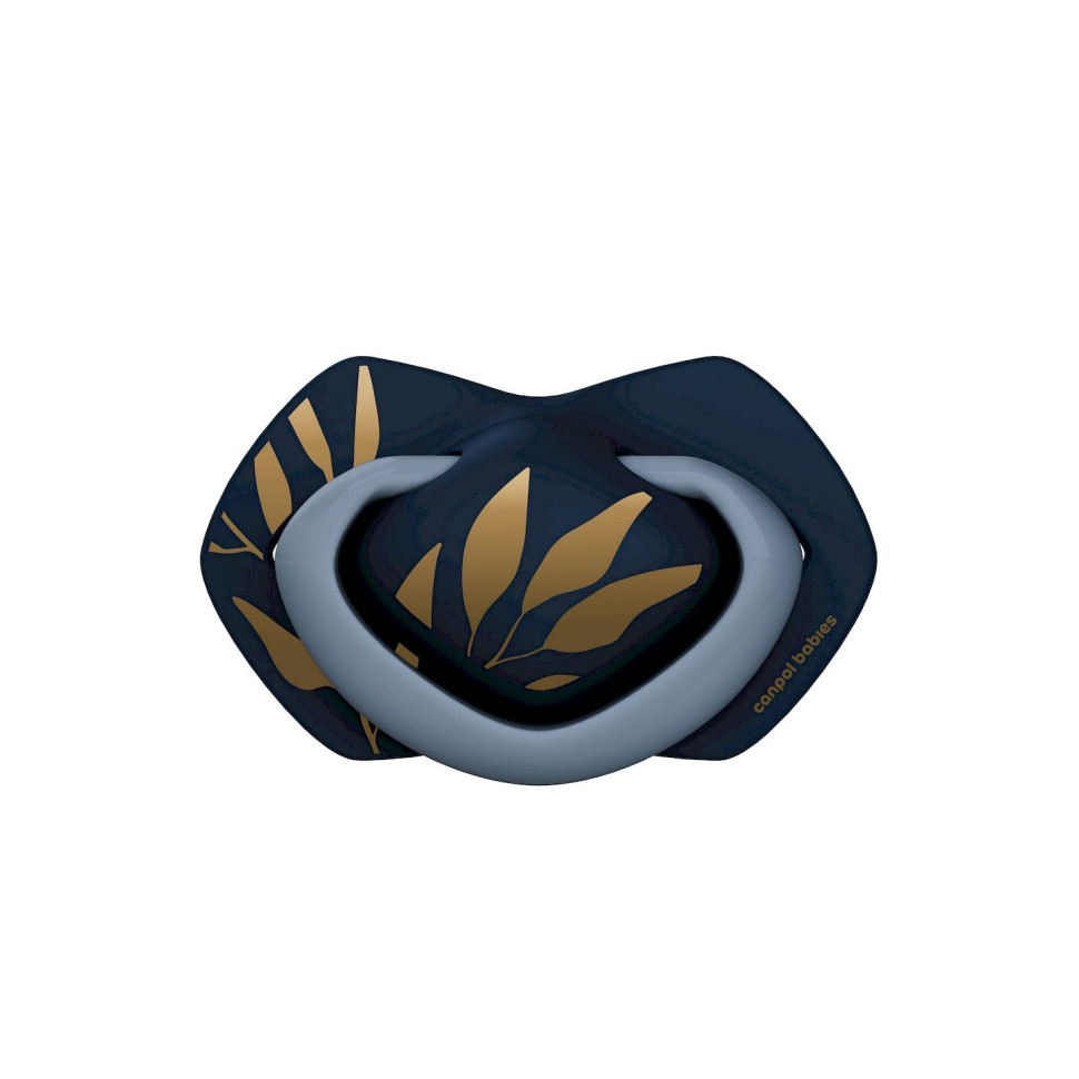 Пустышка силиконовая симметричная Gold Canpol babies 22/665_blu голубой, 6-18 месяцев