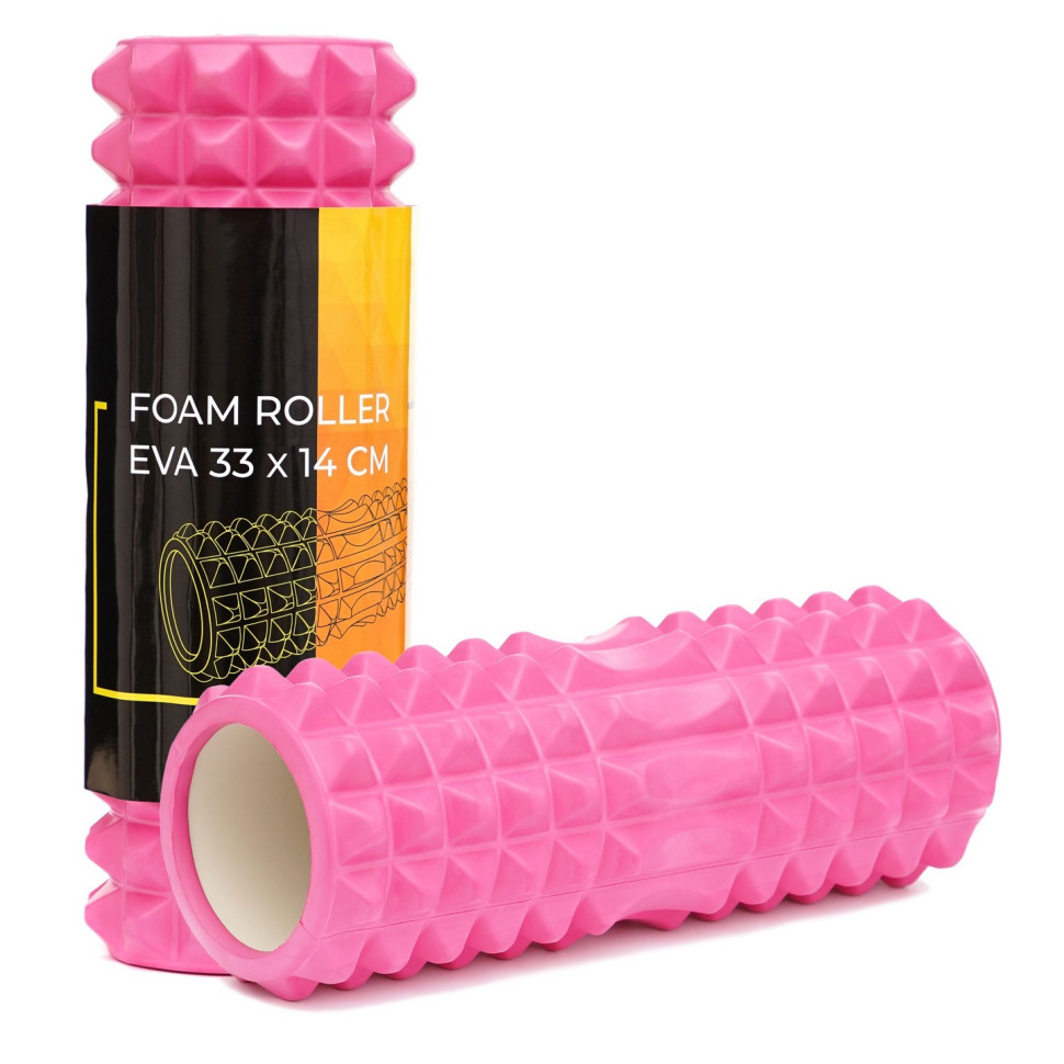 Масажний ролик (валик, ролер) Cornix XR-0327 Pink 33 x 14 см