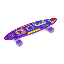 Скейт Penny Board «Picasso» Bambi 1573464681 колеса зі світлом 70 кг