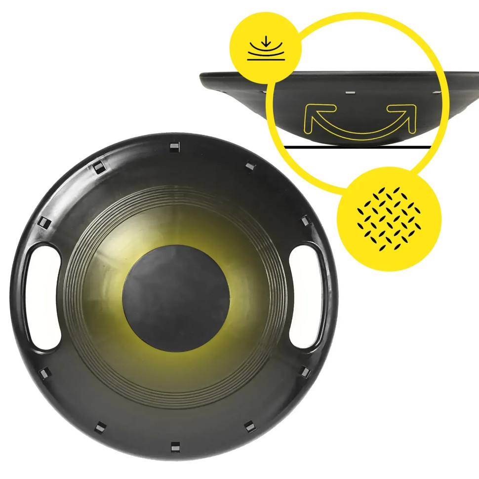 Балансувальна платформа Cornix XR-0443 кругла, пластикова, Сірий/Чорний