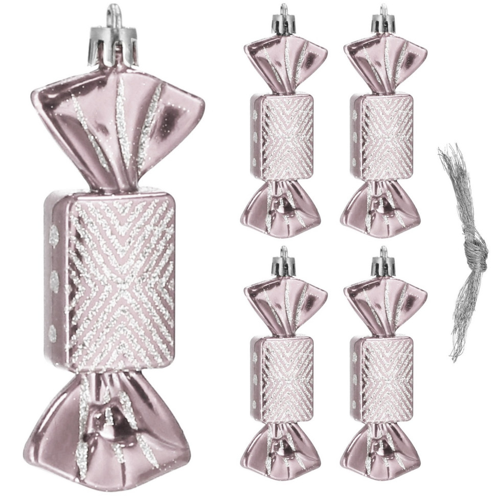 Набор елочных игрушек Sweets Candy Springos CA0164 h=8 см, 5 шт