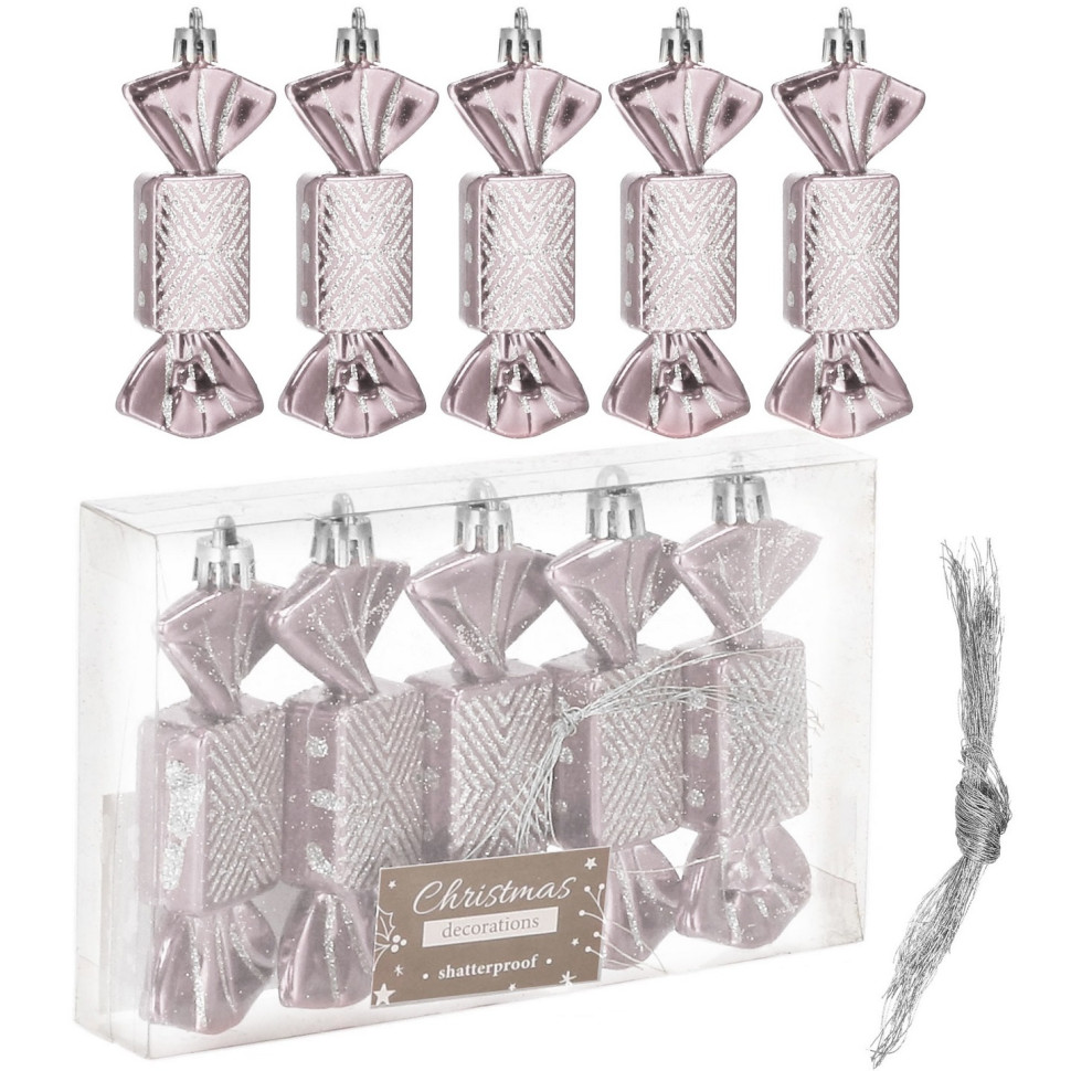 Набор елочных игрушек Sweets Candy Springos CA0164 h=8 см, 5 шт