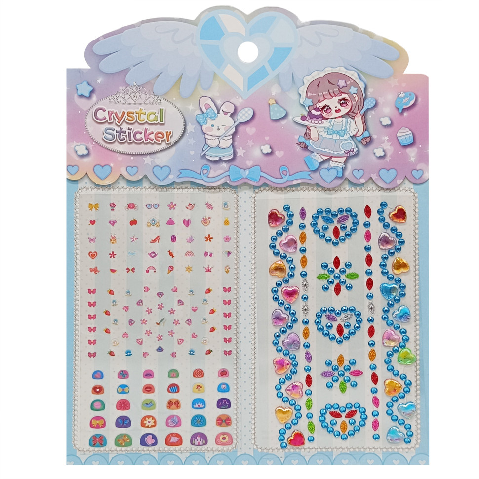 Наклейки декоративные Bambi XY-008-2(Blue) для авто, ноутбуков, телефонов