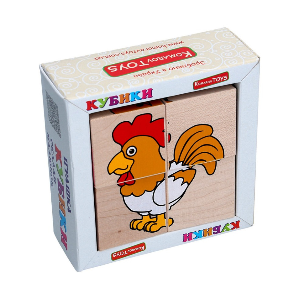 Дитячий дерев'яний кубік