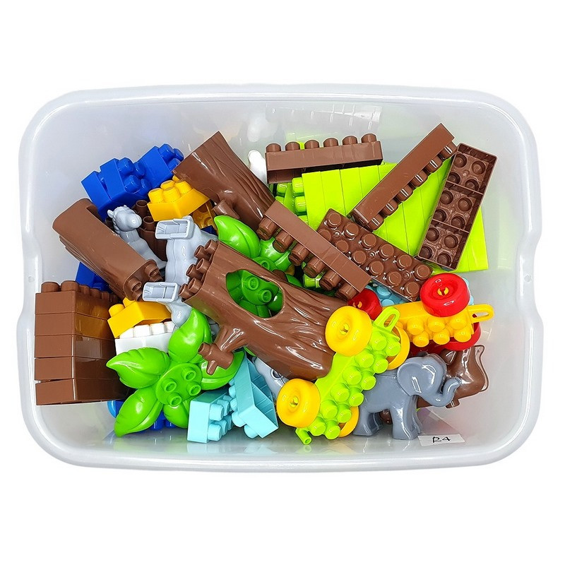Детский блочный конструктор Doloni 013999/03 в пластиковом боксе, 252 детали