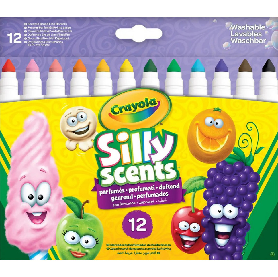 Набір фломастерів Silly Scents Crayola 58-8337 з ароматом, 12 шт