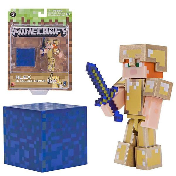 Колекційна фігурка Minecraft Alex in Gold Armor серія 4 19970M по цене 294 грн.